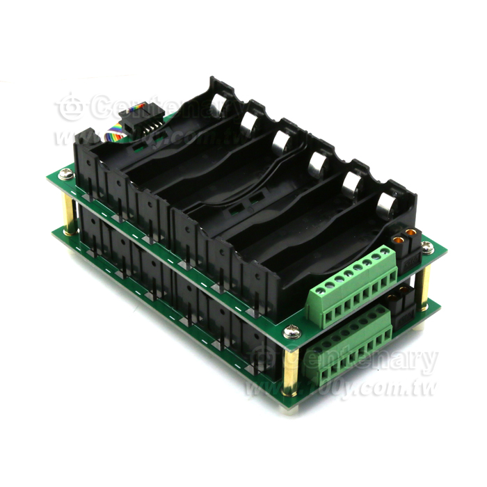 (12V)18650 電池盒3S2P帶保護板 單面 上6節 - 140734 產品圖片