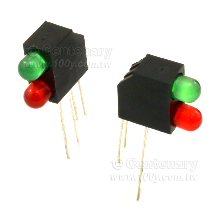 5mm LED 加套/雙燈(上綠下紅) - 88775 產品圖片