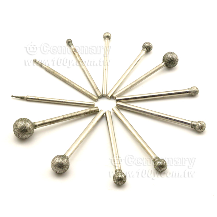 金剛砂圓磨頭-F針-8mm - 141159 產品圖片