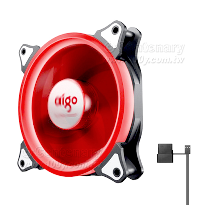 愛國者牌子電腦主機風扇極光版 紅色 12v - 141064 產品圖片