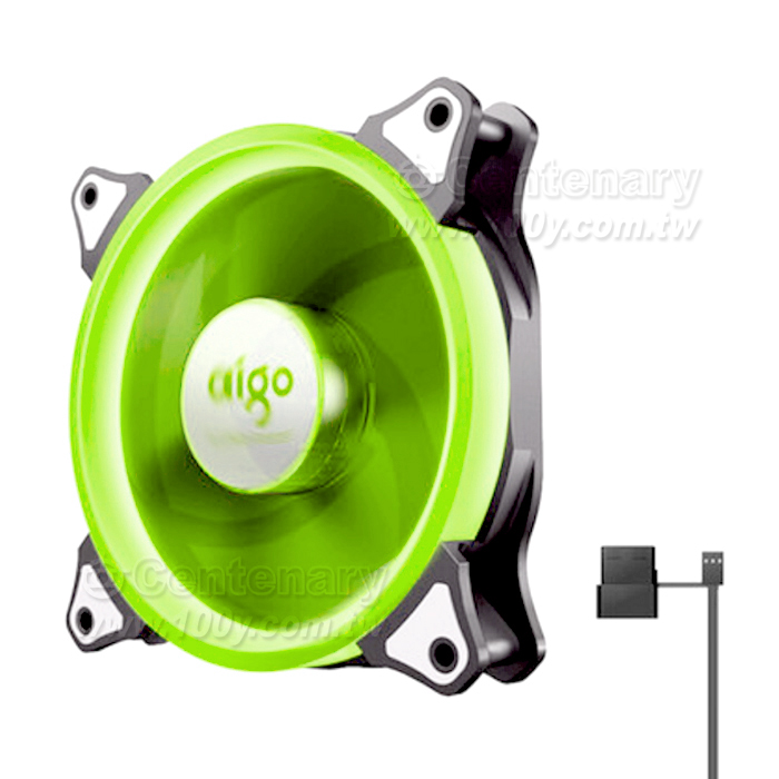 愛國者牌子電腦主機風扇極光版 綠色 12v - 141067 產品圖片