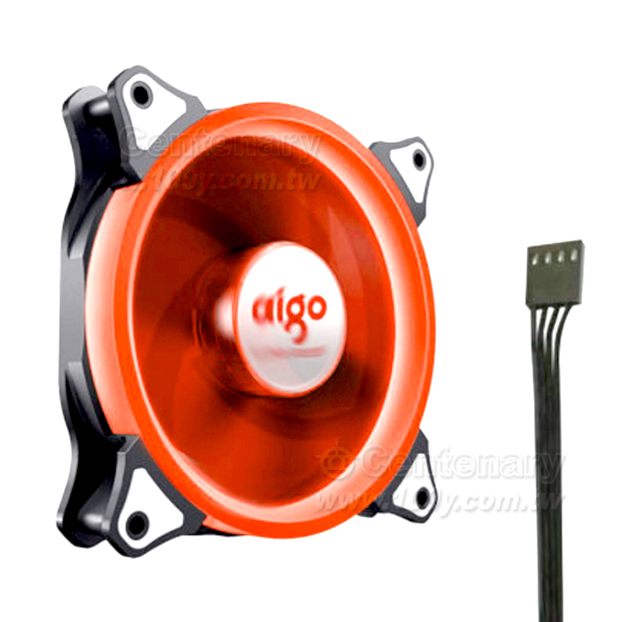 電腦主機風扇PWM溫控智能調速 紅色 12v - 141062 產品圖片