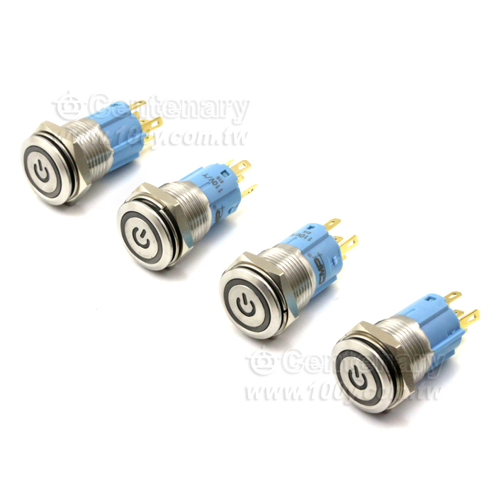16MM 帶燈圓型無段復位指示燈   紅色110V - 141776 產品圖片