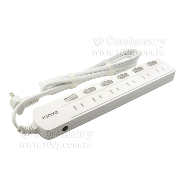 6 Open 6 Plug 2P Safety Extension Cord Set - 142475 Product Image