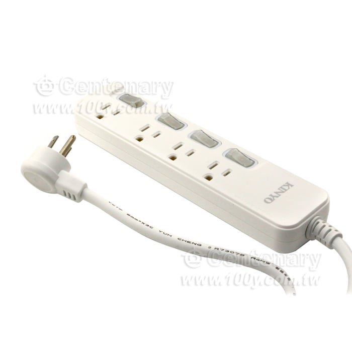 4 Cut 4 Seat 3P Safety Extension Cord Set - 142473 Product Image