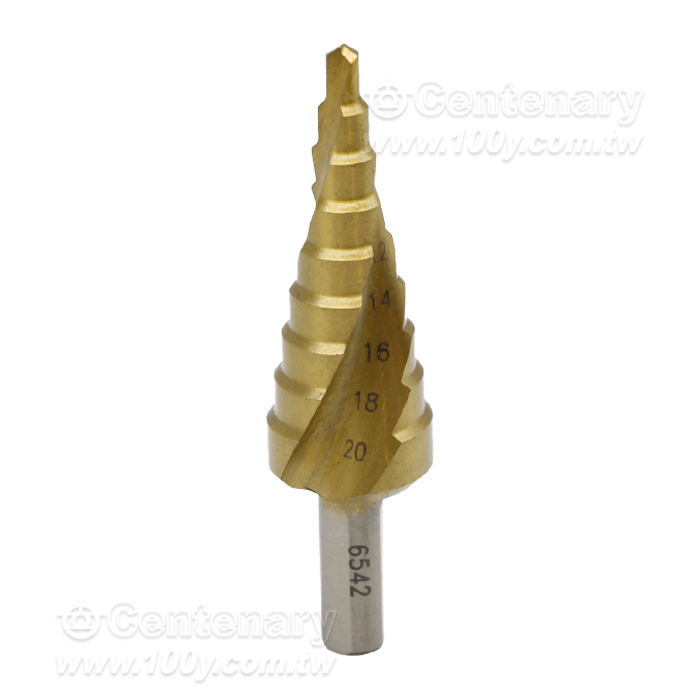 鍍鈦螺旋槽階梯鑽頭 4mm~20mm - 141960 產品圖片
