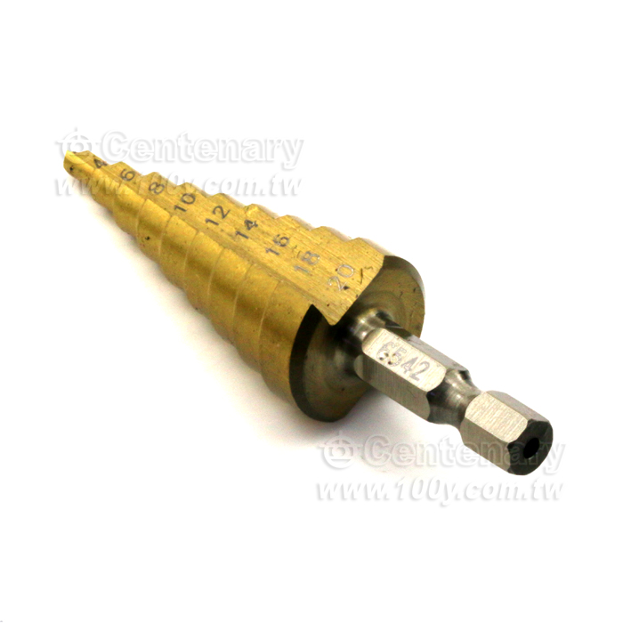 鍍鈦直槽階梯鑽頭 4mm~20mm - 141957 產品圖片