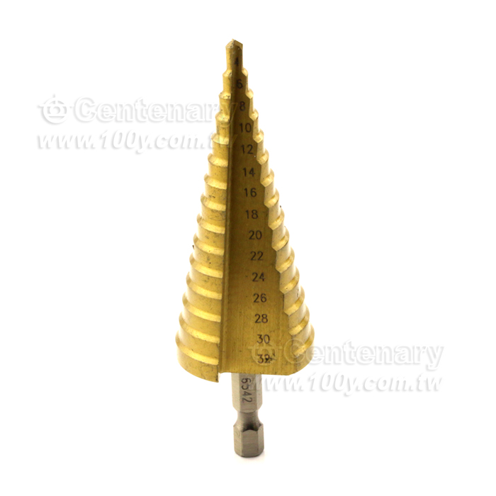 鍍鈦直槽階梯鑽頭 4mm~32mm - 141958 產品圖片