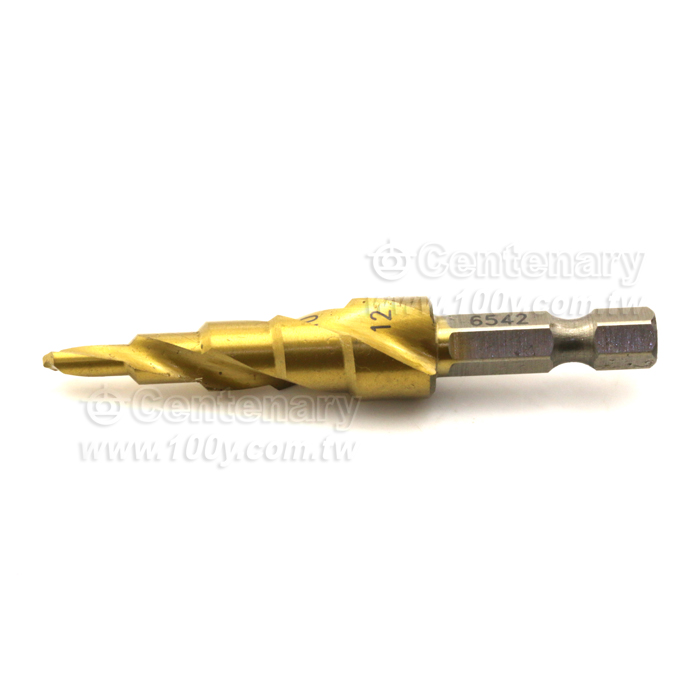 鍍鈦螺旋槽階梯鑽頭 4mm~12mm - 141959 產品圖片