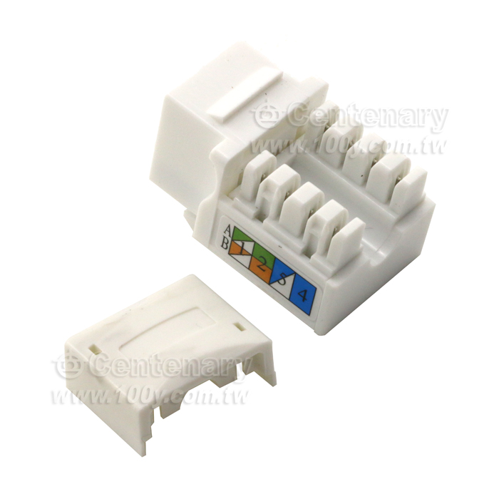 RJ45/8P8C六類網路語音資訊模組 - 141508 產品圖片