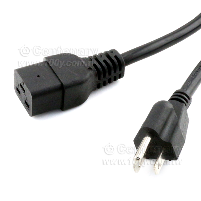 American standard PDU server UPS switch power cord American standard plug transfer C19 2 square meters - 144734 Product Image