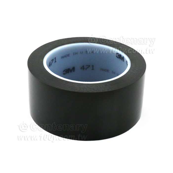 3M單面警示標示劃線膠帶 黑色  30mm*33M - 92211 產品圖片