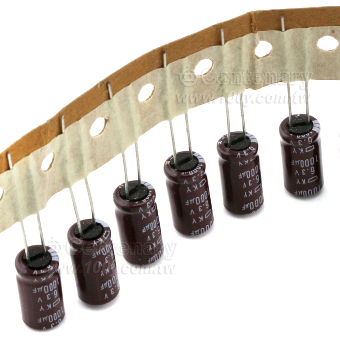 1000uF/6.3V Low Impedance/ESR Electrolytic Capacitor(RoHS) - 40477 Product Image