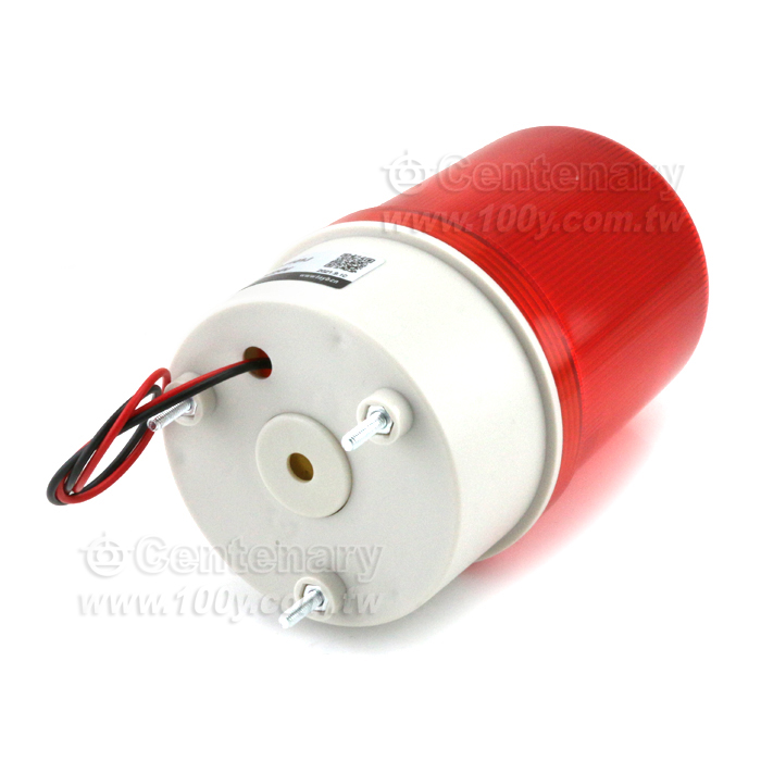 LED旋轉發光 帶聲音  警示燈24V-紅色 - 103704 產品圖片