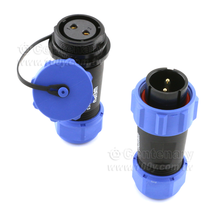 IP68  電纜插頭+電纜對接插座 2P - 90596 產品圖片