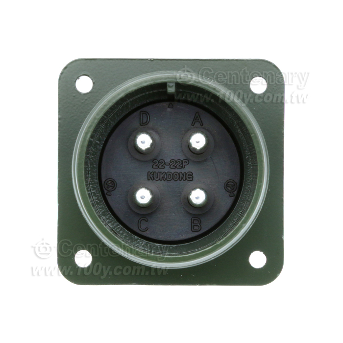 4P公端械外插座60A 500Vac - 31940 產品圖片