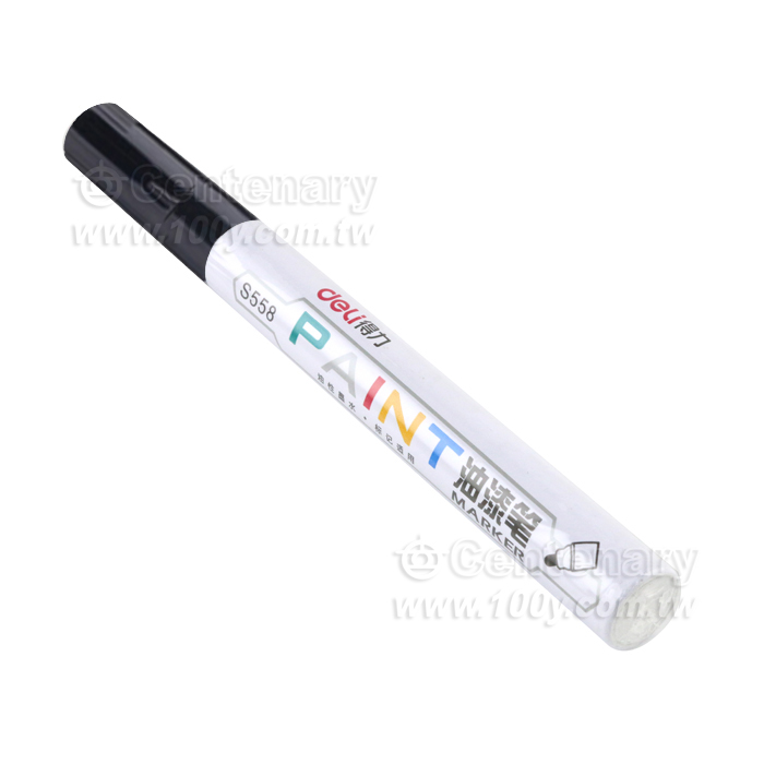 Deli_黑色記號筆 快乾筆 油漆筆 線幅1.4mm - 143662 產品圖片