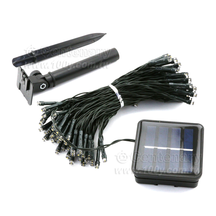 太陽能串燈 聖誕節裝飾 白光 100LED - 144021 產品圖片