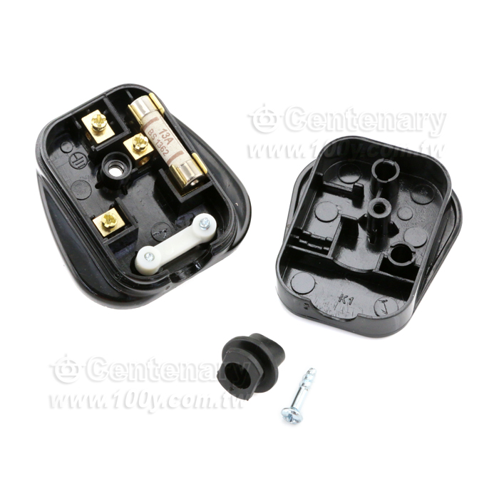 British AC Power Plug-Black-3P - 144001 Product Image