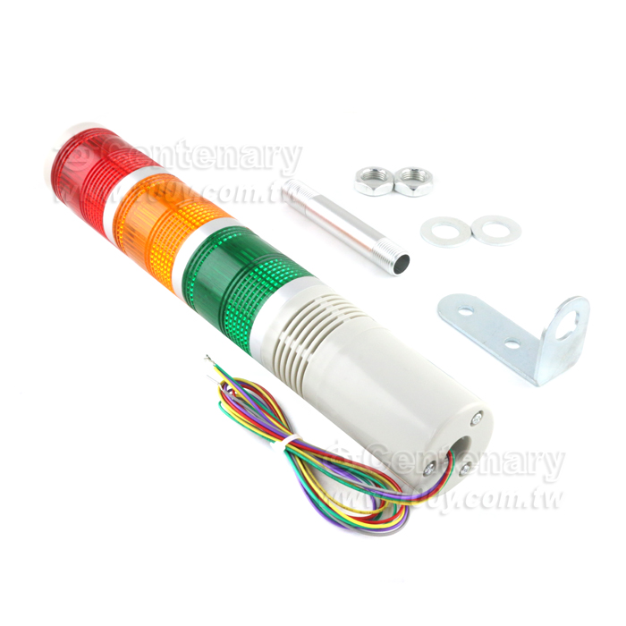 φ50三層LED燈 常亮帶聲音 A款L型座 - 144127 產品圖片