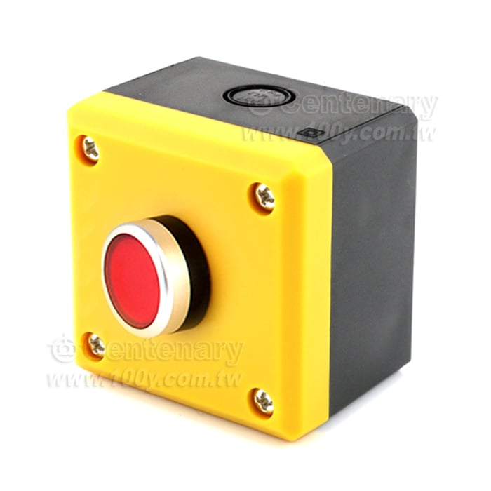 防水按鈕盒開關控制盒   1孔黃 16mm - 144146 產品圖片
