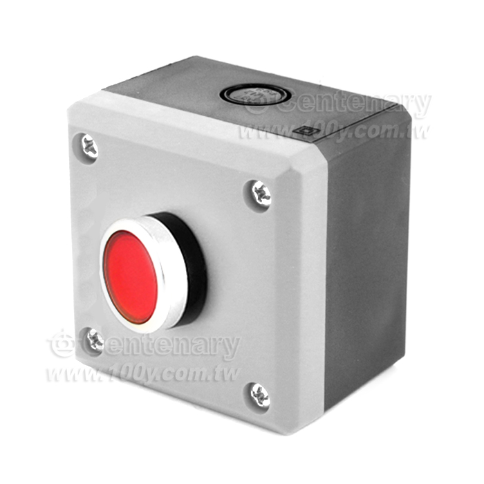 防水按鈕盒開關控制盒   1孔白（灰） 16mm - 144145 產品圖片