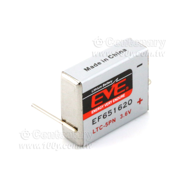 EVE-鋰電池 方形電池3.6V/550mAh 2P彎腳 - 143649 產品圖片
