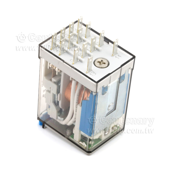 4PDT ,24VDC/7A+LED(AC)+mechanical indicator - 73477 產品圖片