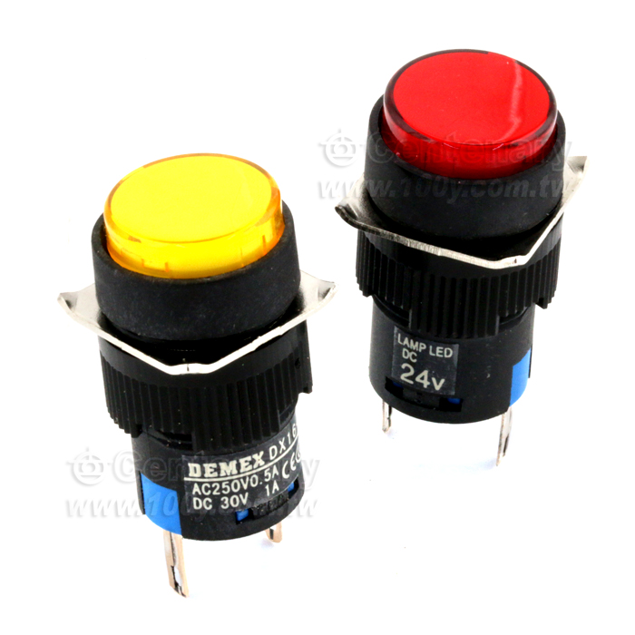 圓形指示燈 DC24V 紅色 - 97202 產品圖片
