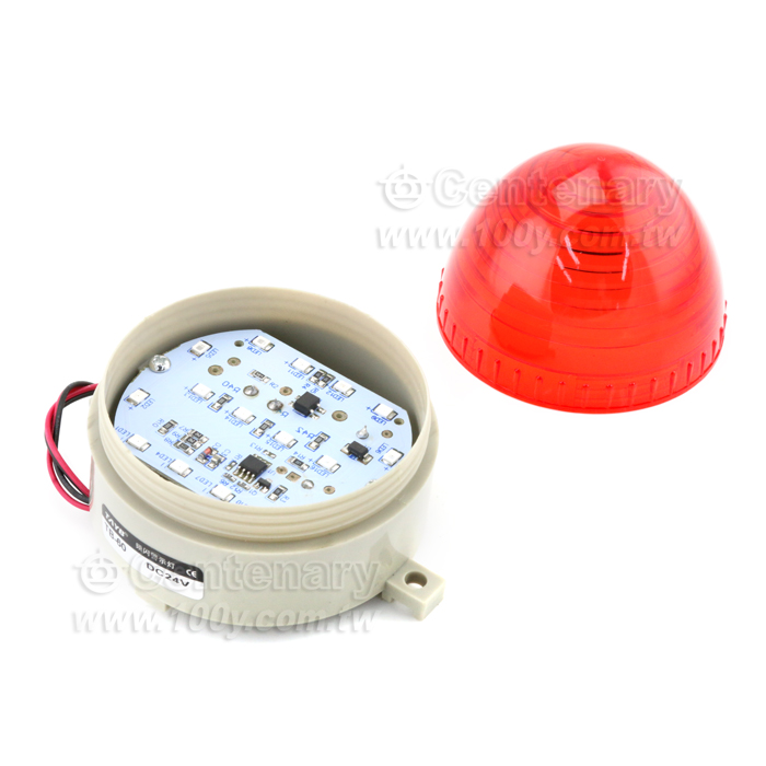 LED/警示燈頻閃TB-60 小型警示燈-24V-紅 - 103709 產品圖片