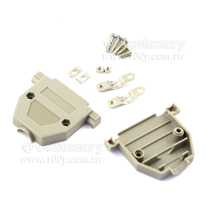 D-Type Plastic Gray Shell 25P - 97356 Product Image