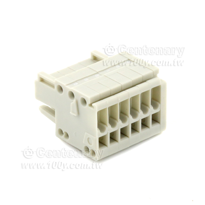 6P 母接頭 P:2.5mm  0.5mm2/150V/4A - 103196 產品圖片