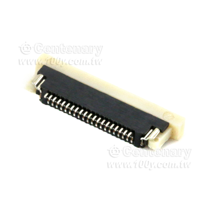 FPC ZIF  SMT 90° Top Entry Connector - 48521 Product Image