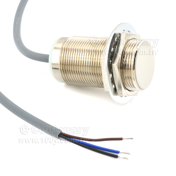 圓柱M30螺紋電感式金屬接近開關感測器12-24V - 144409 產品圖片