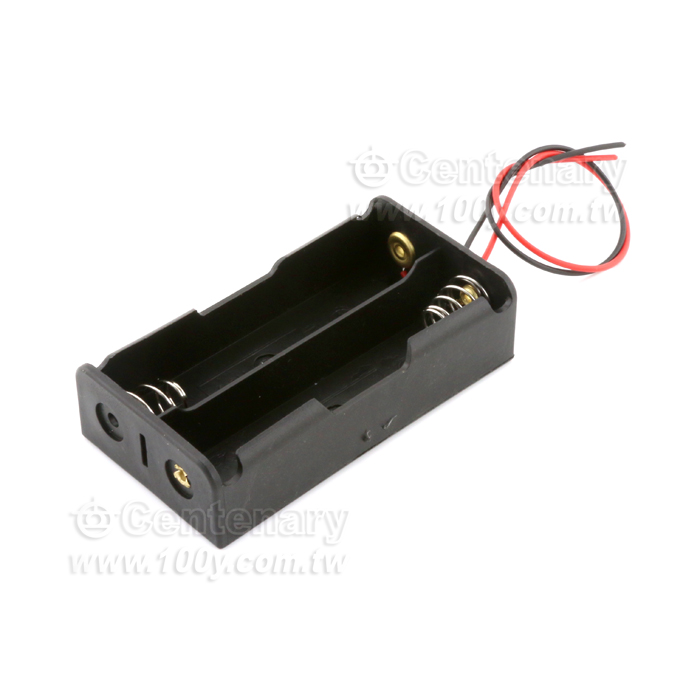 18650電池盒-2節75*20*18mmH帶黑紅線145mm 串聯 - 145586 產品圖片