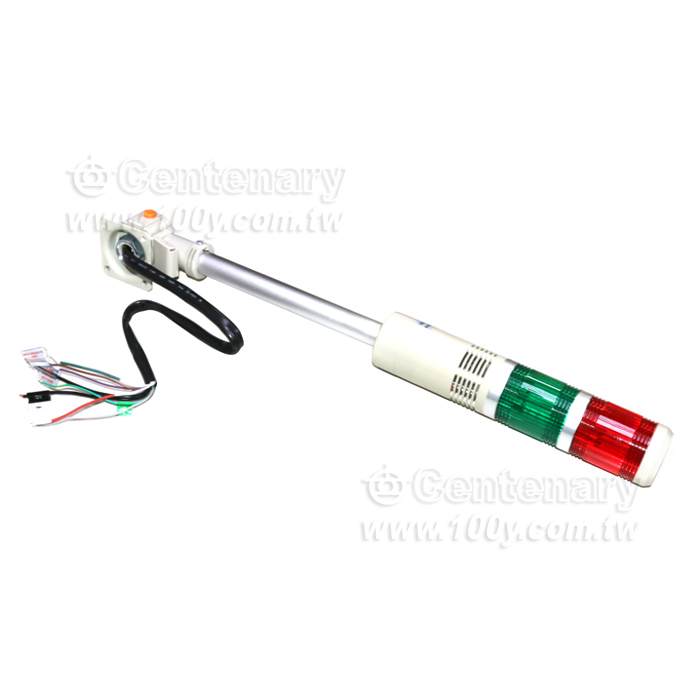 φ50 可折式二層閃光蜂鳴警示燈 紅綠 LED12V - 97975 產品圖片
