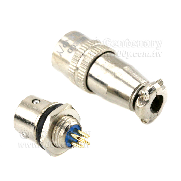 Push-pull Nickle Plated Industial Circular Connector - 16488 Product Image
