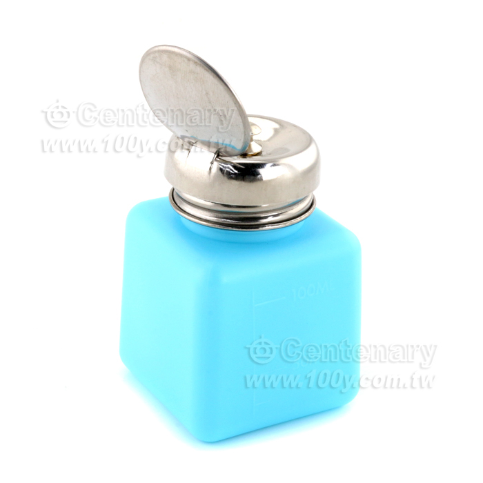 4oz防靜電酒精瓶_藍色304(護眼防倒流雙層防噴型) - 98169 產品圖片
