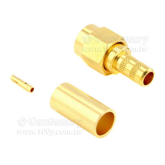 SMA Reverse Polarity Plug Crimp For RG58,JBY195,LMR195; 6GHz VSWR 1.2 - 146971 Product Image