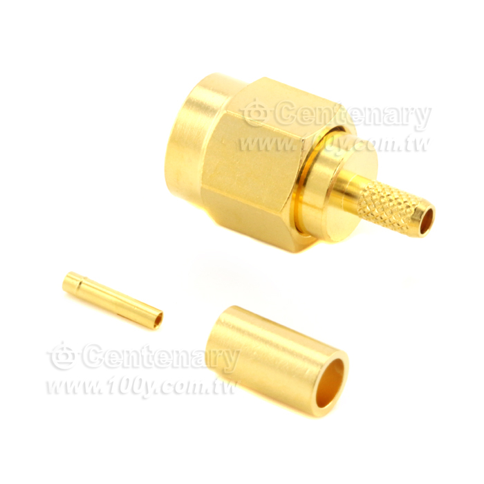 SMA Reverse Polarity Plug Crimp For RD316,RD316-FEP; 6GHz VSWR 1.2 - 146974 Product Image
