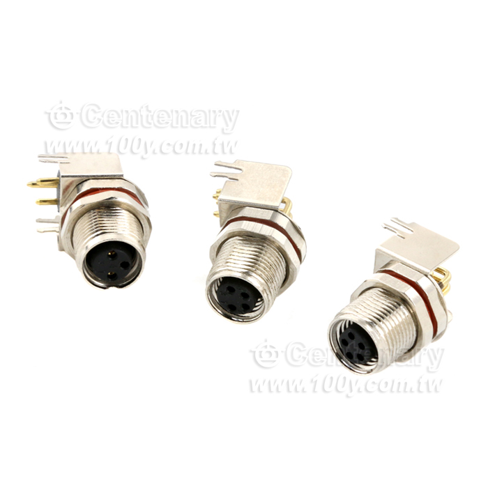 PCB插板式彎針母座4P - 146057 產品圖片