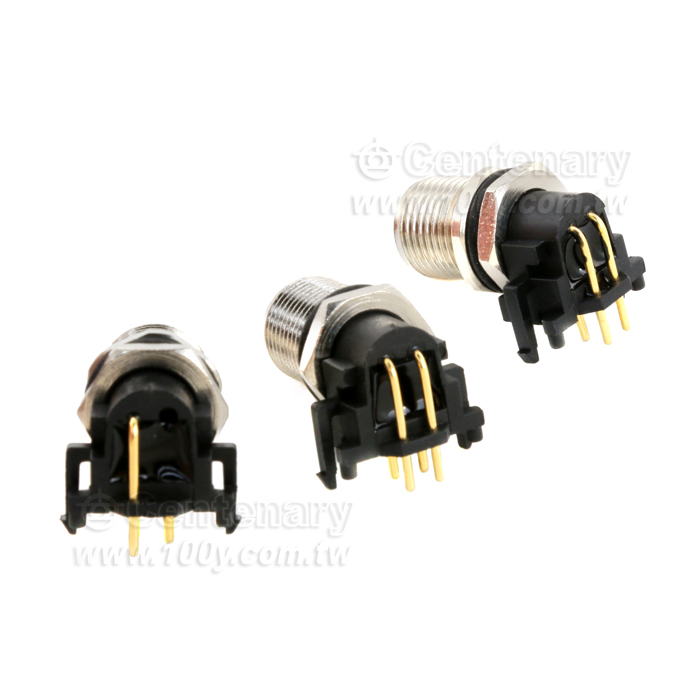 Elbow 5P Male 90 Degress/ M12 Sensor Waterproof Connector - 146063 Product Image