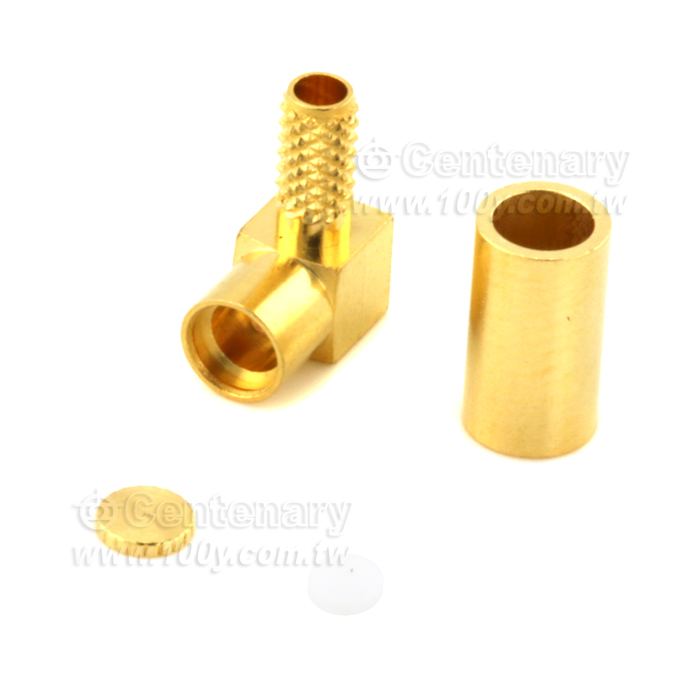 MMCX Jack Crimp Right Angle For RG174,RG188,RG316; 1GHz VSWR 1.2 - 92342 Product Image