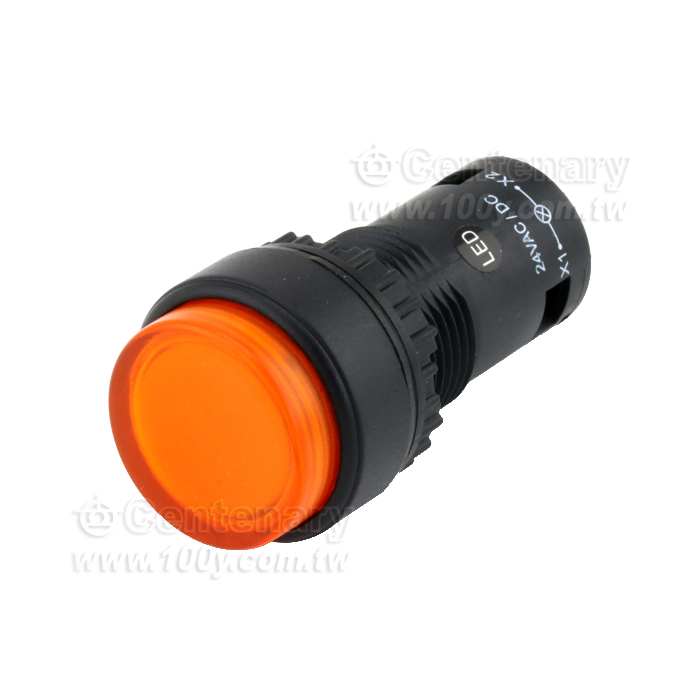 22mm 直照凸頭 LED24V 橙色 - 92427 產品圖片