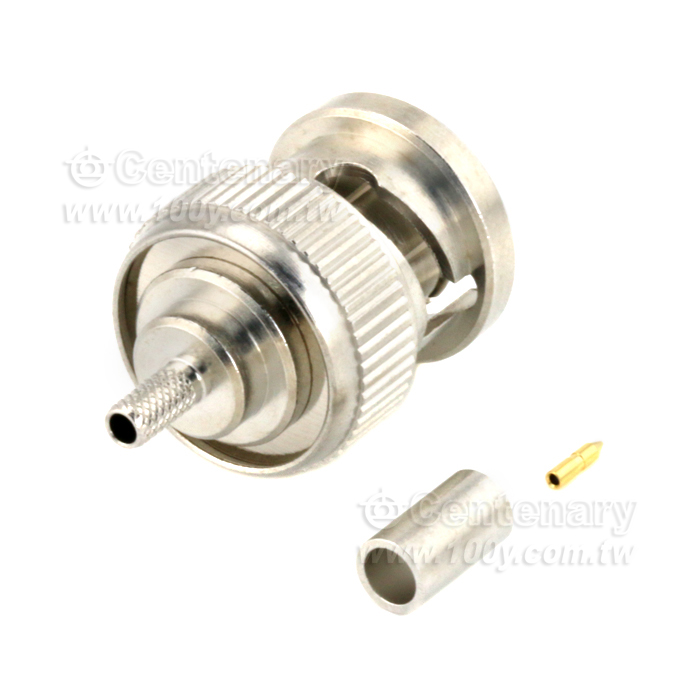 BNC Plug Crimp For RG174,RG188,RG316; 4GHz VSWR 1.25 - 147206 Product Image