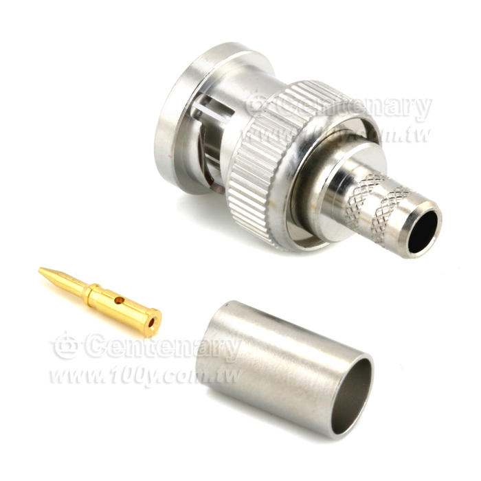 BNC Plug Crimp For RG59; 500MHz VSWR 1.2 - 147208 Product Image