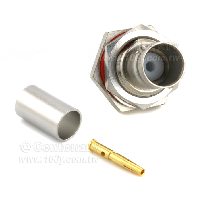 BNC Jack Crimp Bulkhead For RG59; 0.9GHz VSWR 1.2 - 147221 Product Image