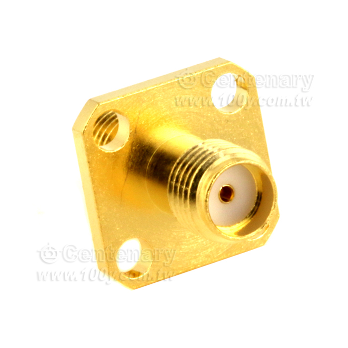 SMA Jack To SMA Jack 4-Hole Flange 18GHz VSWR 1.2 - 147017 Product Image