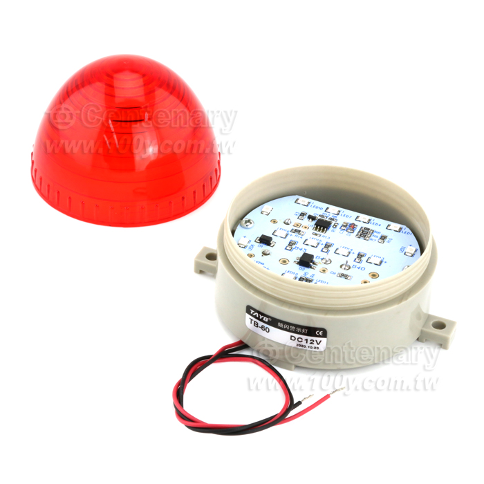 LED/警示燈頻閃TB-60 小型警示燈-12V-紅 - 147322 產品圖片