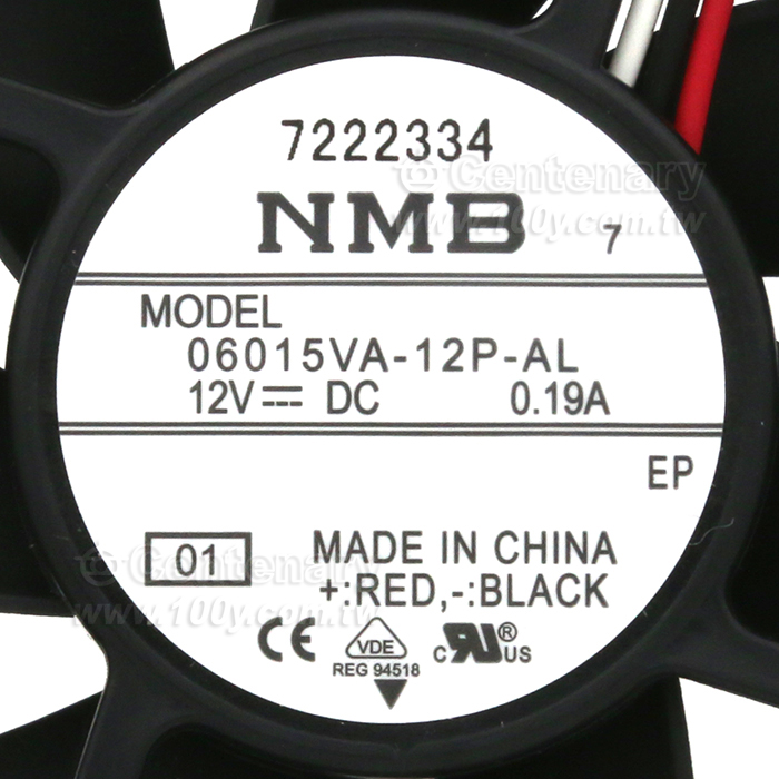 NMB DC12V 0.19A 60*60*15mm 滾珠 3線 - 148206 產品圖片